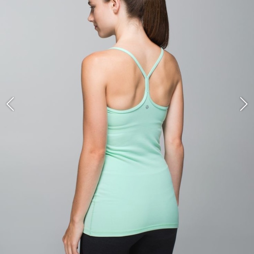 Lululemon Power Y Tank Sz 4 Mint toothpaste - Picture 2 of 3